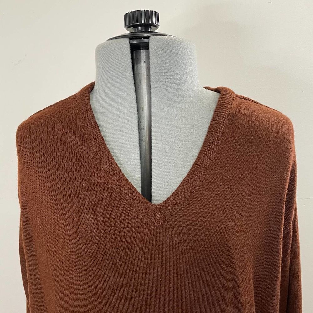 Vintage Arnies Bay Hill Classics Grandpa V Neck Sweater Sz XL Brown Acrylic NOS